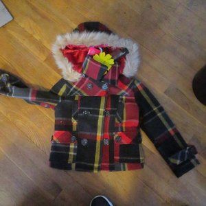 new with tags dollhouse girls hooded winter coat 5/6